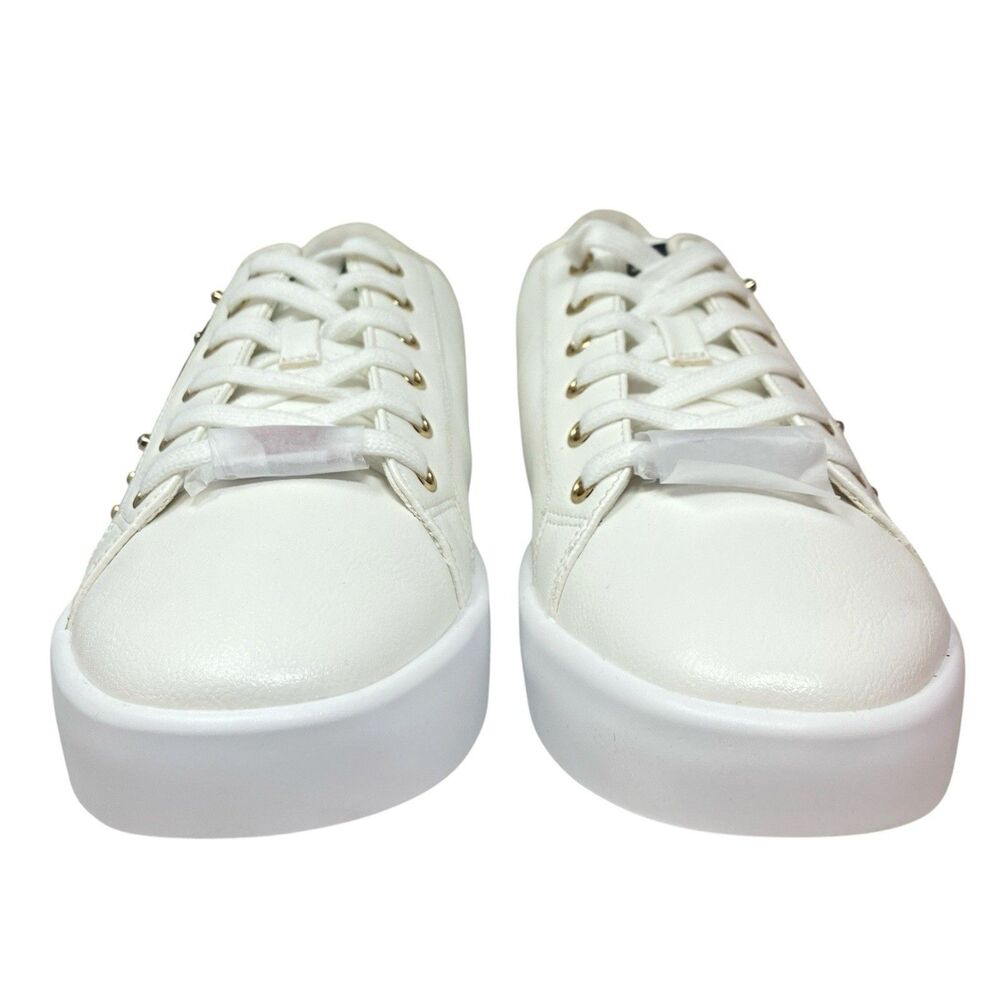 Aldo x Disney Platform Sneakers Womens 11 White Mickey Mouse Rhinestone - Picture 4 of 15